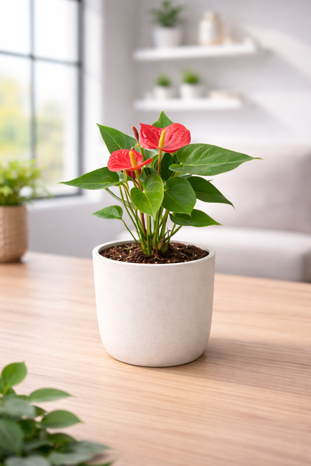 Anthurium (Red) Plant — Lusherra Indoor Flowering Collection