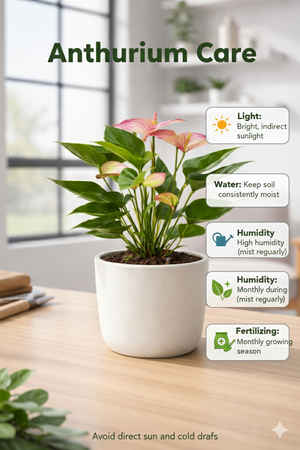 Anthurium (Tricolor) Plant — Lusherra Premium Collection