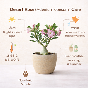 Desert Rose (Adenium obesum) — Lusherra Premium Edition