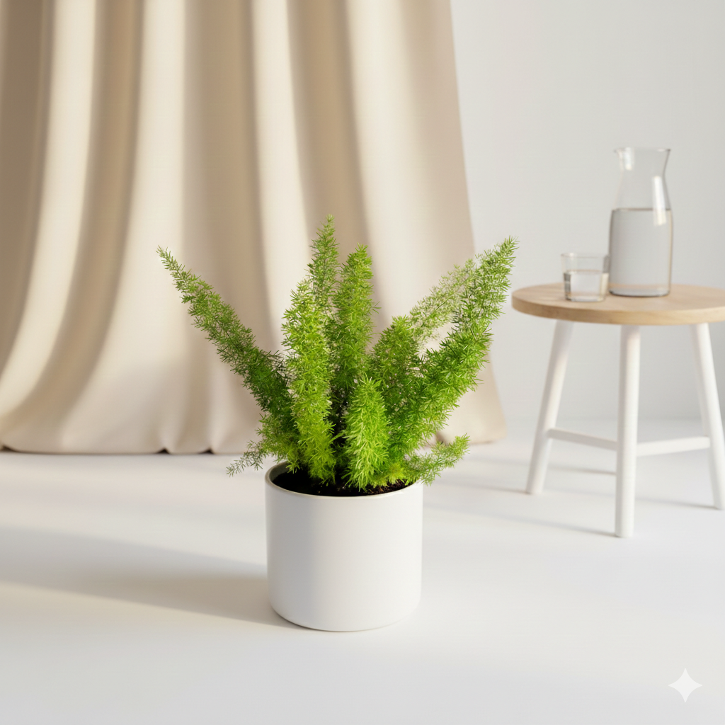Foxtail Fern Plant (Asparagus Densiflorus) – Soft, Lush Indoor Greenery