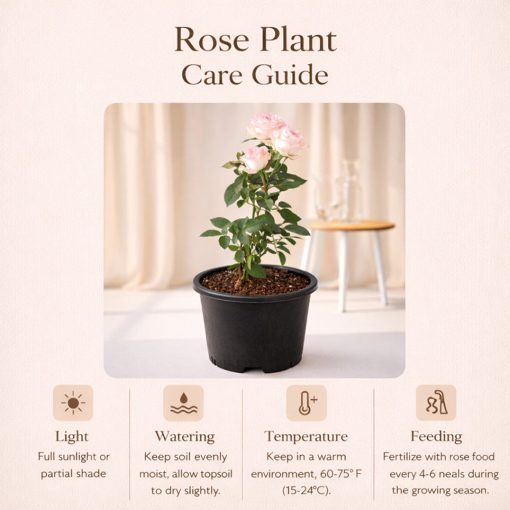 Peach Rose Plant
