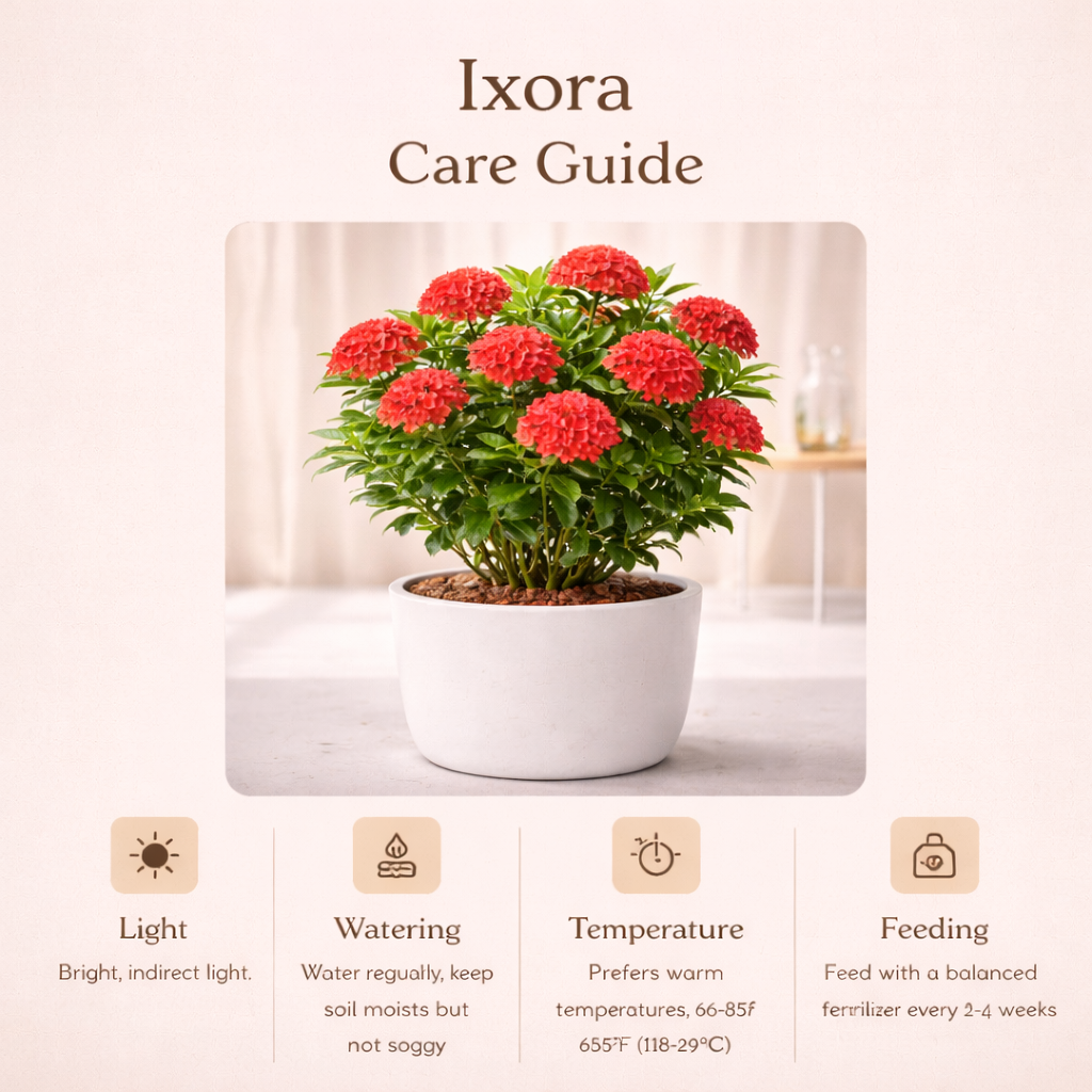 Ixora Plant – Outdoor Flowering Plant