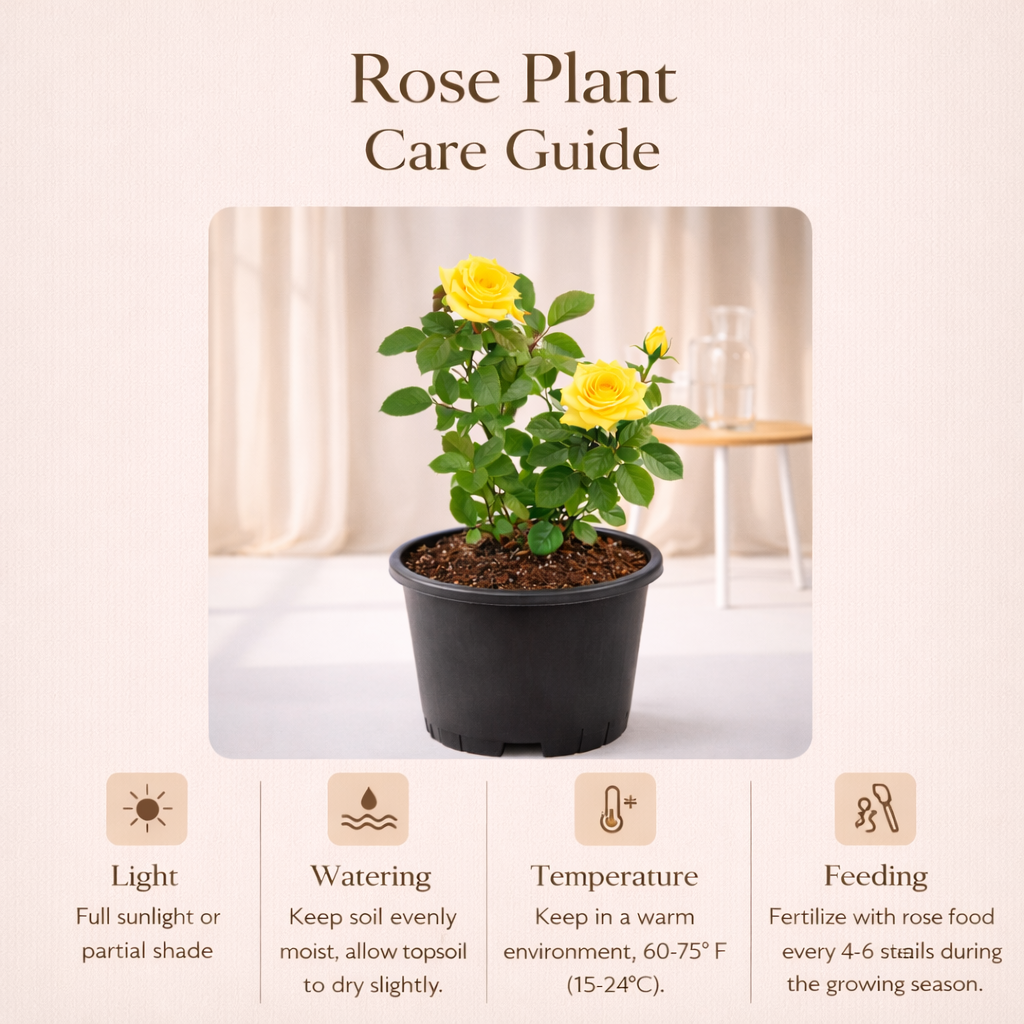 Rose (Yellow) - Plant